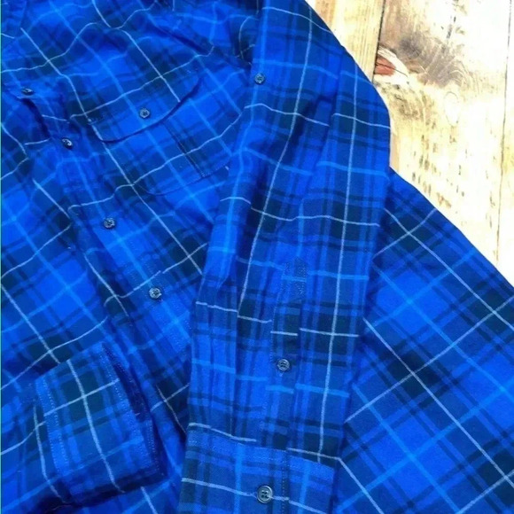 Michael Bastian plaid collarless long sleeve button down EUC - Picture 7 of 10